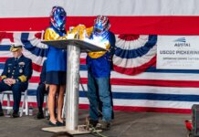 Austal celebrates keel laying for Coast Guard cutter