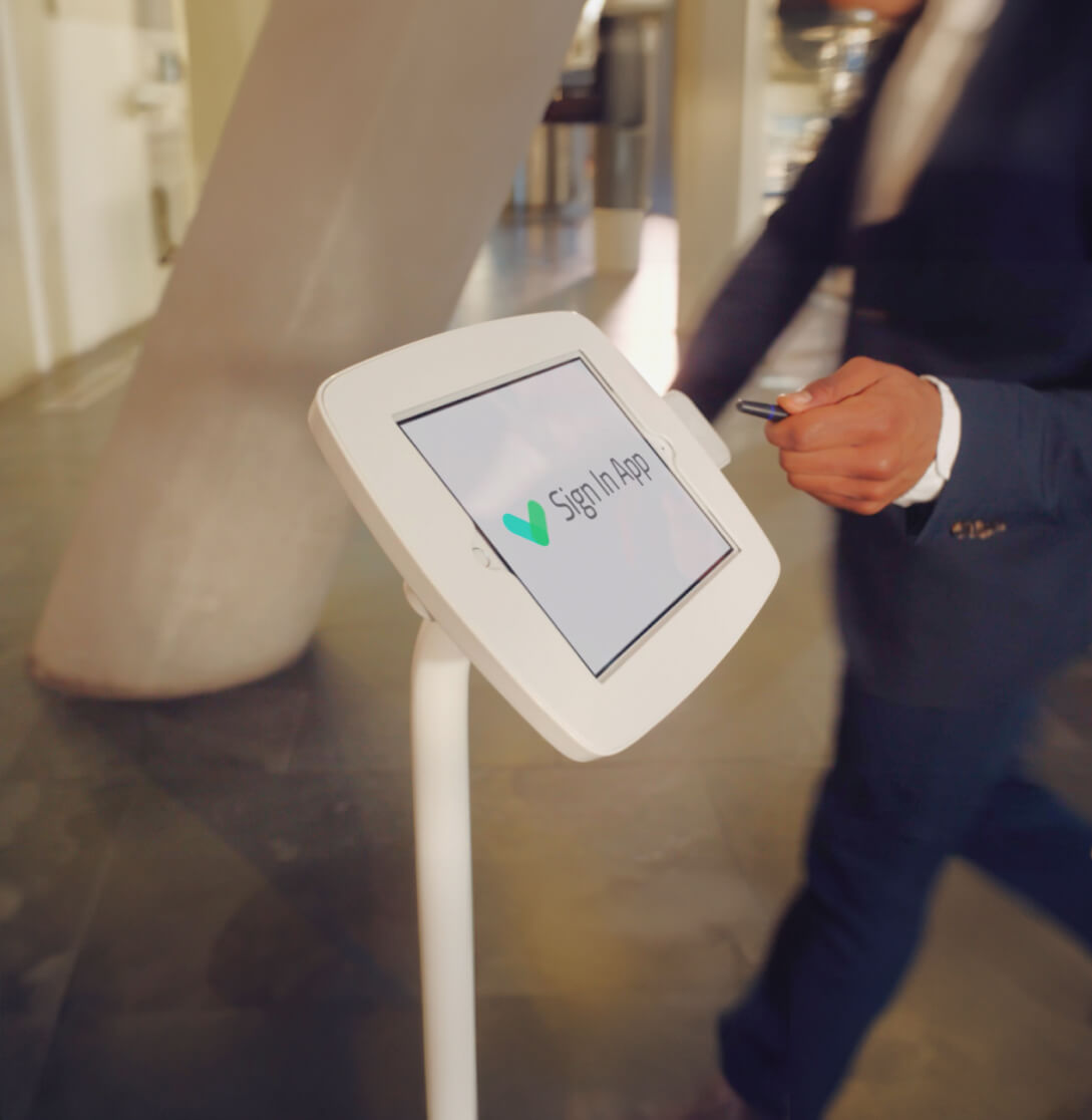 Sign In App visitor sign-in kiosk