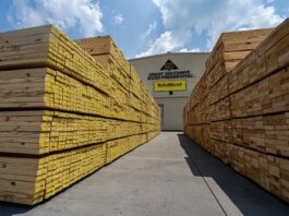 Great Southern Wood building lumber treatment plant in North Carolina